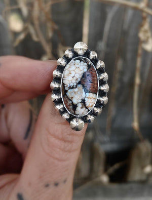 Snake Skin Jasper Ring - Size 8.75